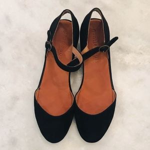 Gentle Souls Ankle Strap Low Wedges
